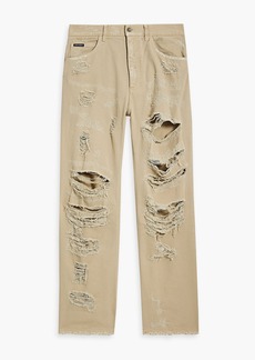 Dolce & Gabbana - Distressed denim jeans - Neutral - IT 46