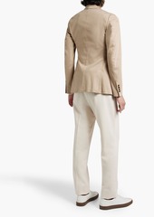 Dolce & Gabbana - Double-breasted cotton-blend twill blazer - Neutral - IT 44