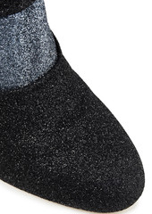 Dolce & Gabbana - Embellished glittered neoprene sock boots - Black - EU 36
