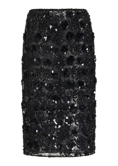 Dolce & Gabbana - Embellished Lace Midi Skirt - Black - IT 40 - Moda Operandi