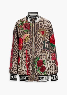 Dolce & Gabbana - Embellished leopard-print shell jacket - Animal print - IT 44