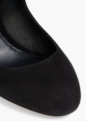Dolce & Gabbana - Embellished suede Mary Jane pumps - Black - EU 37.5