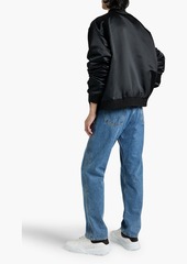 Dolce & Gabbana - Embroidered satin bomber jacket - Black - IT 56