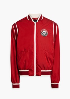 Dolce & Gabbana - Embroidered satin bomber jacket - Red - IT 48