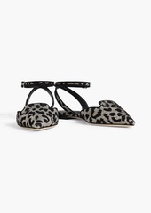 Dolce & Gabbana - Flocked lamé slingback point-toe flats - Metallic - EU 36