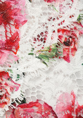 Dolce & Gabbana - Floral-print cotton-blend corded lace dress - White - IT 38