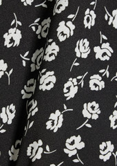 Dolce & Gabbana - Floral-print crepe dress - Black - IT 44