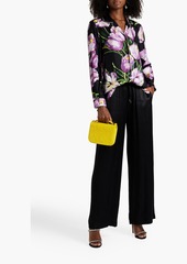 Dolce & Gabbana - Floral-print silk-twill shirt - Black - IT 38