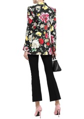 Dolce & Gabbana - Floral-print stretch-cotton blazer - Black - IT 38