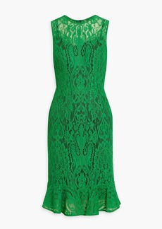 Dolce & Gabbana - Fluted corded lace dress - Green - IT 40
