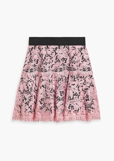 Dolce & Gabbana - Fluted corded lace mini skirt - Pink - IT 40