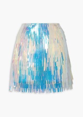 Dolce & Gabbana - Fringed iridescent tulle mini skirt - Metallic - IT 42