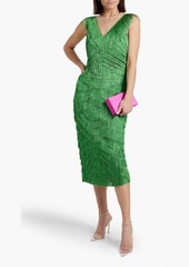 Dolce & Gabbana - Fringed tulle midi dress - Green - IT 36