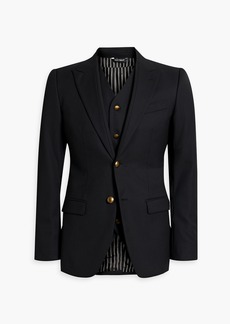 Dolce & Gabbana - Grain de poudre wool blazer and vest set - Black - IT 52