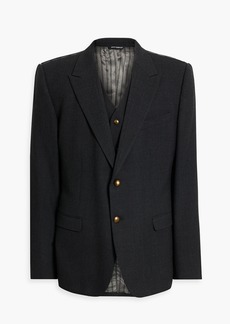 Dolce & Gabbana - Grain de poudre wool blazer and vest set - Gray - IT 44