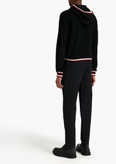 Dolce & Gabbana - Intarsia cashmere hoodie - Black - IT 44