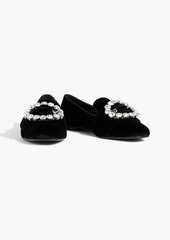 Dolce & Gabbana - Jackie embellished velvet loafers - Black - EU 36