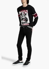 Dolce & Gabbana - Jacquard-knit wool sweater - Black - IT 52