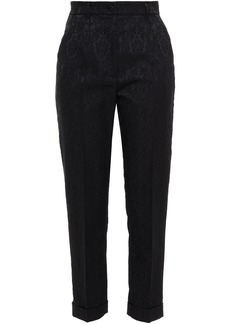 Dolce & Gabbana - Jacquard tapered pants - Black - IT 38