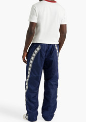 Dolce & Gabbana - Jacquard-trimmed shell track pants - Blue - IT 48