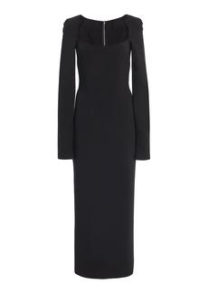 Dolce & Gabbana - Jersey Midi Dress - Black - IT 38 - Moda Operandi