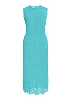 Dolce & Gabbana - Lace Midi Dress - Blue - IT 38 - Moda Operandi