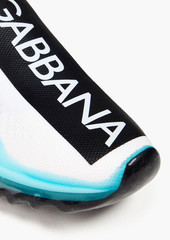 Dolce & Gabbana - Logo-print mesh slip-on sneakers - Blue - EU 35.5