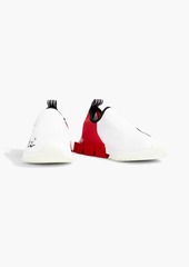 Dolce & Gabbana - Printed stretch-knit slip-on sneakers - Red - EU 39
