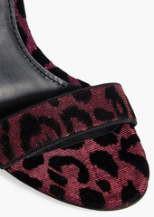 Dolce & Gabbana - Flocked lamé sandals - Pink - EU 41