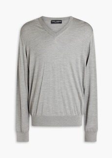 Dolce & Gabbana - Mélange silk sweater - Gray - IT 54