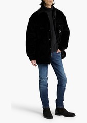 Dolce & Gabbana - Oversized quilted cotton-blend corduroy jacket - Black - IT 52