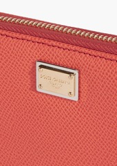 Dolce & Gabbana - Pebbled-leather continental wallet - Orange - OneSize