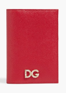 Dolce & Gabbana - Pebbled-leather passport cover - Red - OneSize