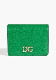 Dolce & Gabbana - Pebbled-leather wallet - Green - OneSize