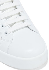 Dolce & Gabbana - Portofino appliquéd leather sneakers - White - EU 38.5