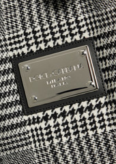 Dolce & Gabbana - Prince of Wales checked wool and cashmere-blend tweed hooded vest - Black - IT 50