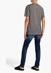 Dolce & Gabbana - Printed cotton-blend jersey T-shirt - Gray - IT 44