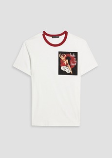 Dolce & Gabbana - Printed cotton-jersey T-shirt - White - IT 58