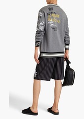 Dolce & Gabbana - Printed French cotton-terry sweatshirt - Gray - IT 44