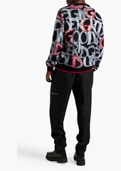 Dolce & Gabbana - Printed French cotton-terry sweatshirt - Gray - IT 46
