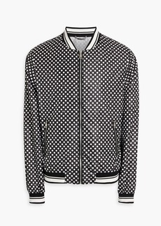 Dolce & Gabbana - Printed shell bomber jacket - Black - IT 48