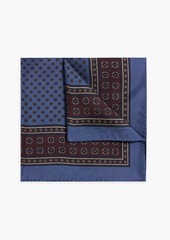 Dolce & Gabbana - Printed silk-twill pocket square - Blue - OneSize