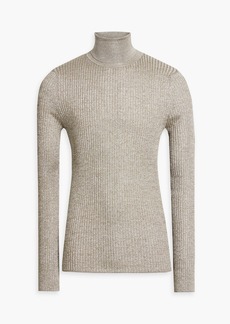 Dolce & Gabbana - Slim-fit ribbed-knit turtleneck sweater - Neutral - IT 48