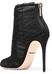 Dolce & Gabbana - Ruched tulle ankle boots - Black - EU 36.5