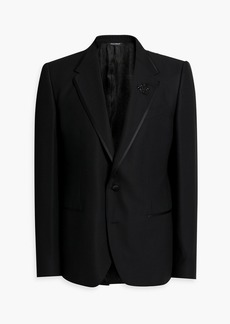 Dolce & Gabbana - Satin-trimmed wool-blend blazer - Black - IT 52