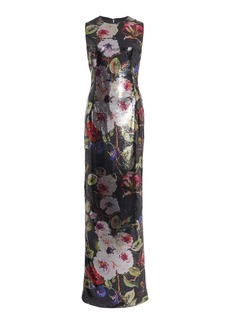 Dolce & Gabbana - Sequined Floral Maxi Dress - Multi - IT 38 - Moda Operandi