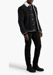 Dolce & Gabbana - Shearling-lined denim jacket - Black - IT 50