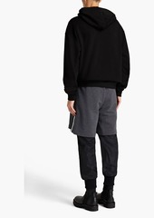 Dolce & Gabbana - Layered shell and French cotton-blend terry sweatpants - Gray - IT 48