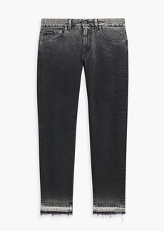 Dolce & Gabbana - Skinny-fit distressed denim jeans - Gray - IT 46