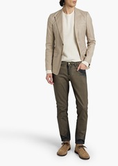 Dolce & Gabbana - Slim-fit coated denim jeans - Neutral - IT 46